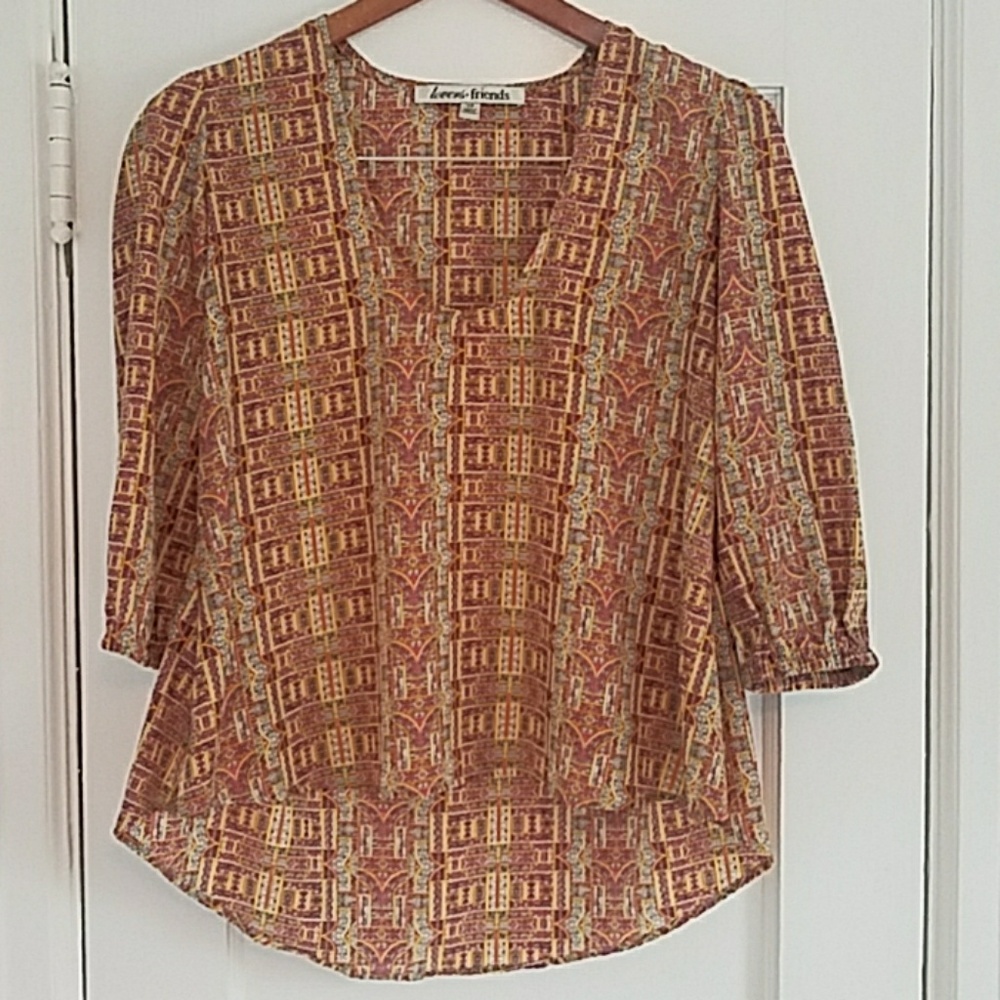 Lovers + Friends - Hi-Low Scoop Neck Blouse